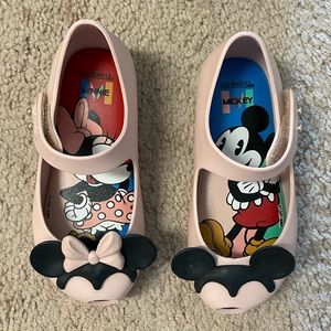 Mini Melissa Disney Minnie Mickey Maryjane Sandals Sz 8
